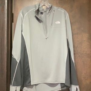 The North Face Grey 1/2 zip L flight series